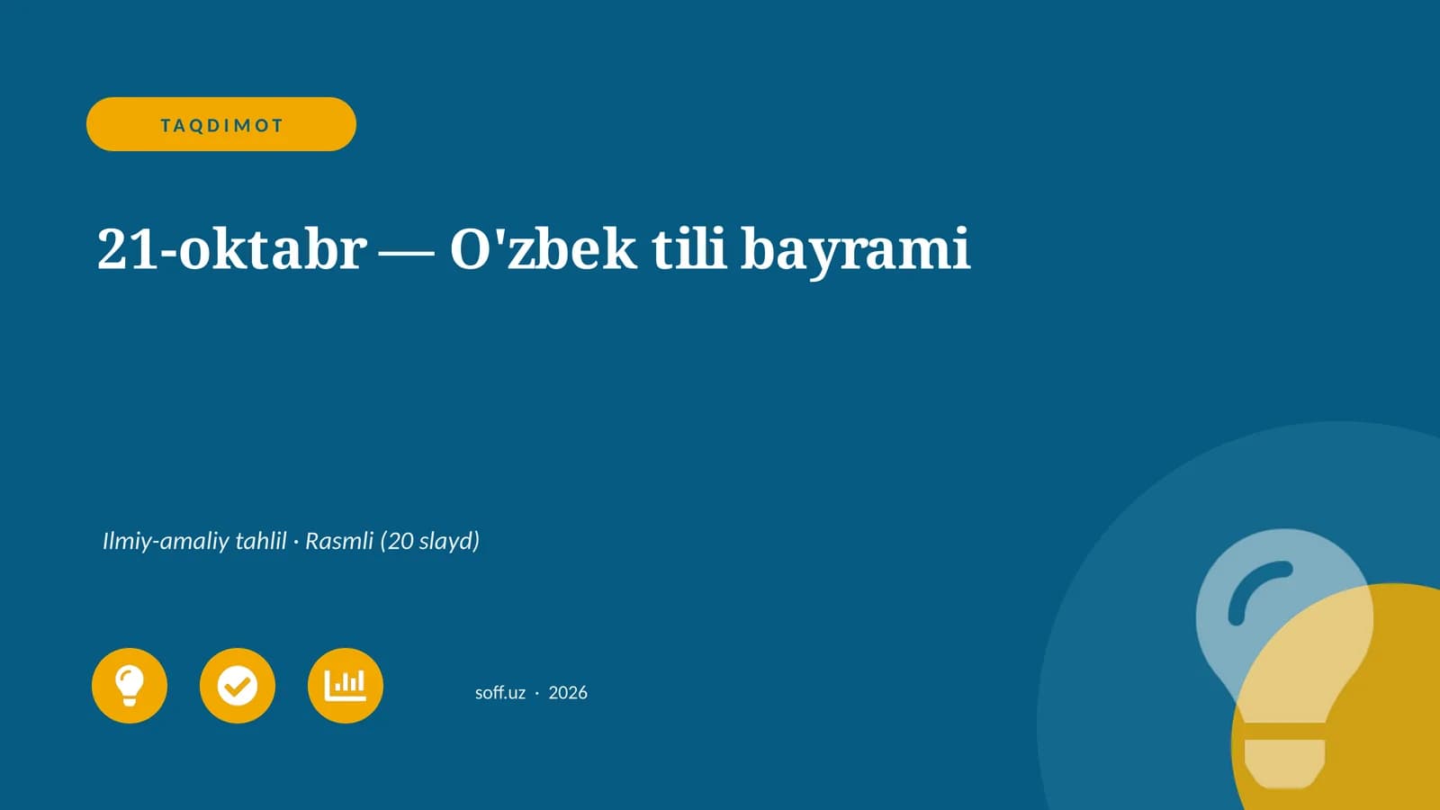 O'zbek tili bayrami