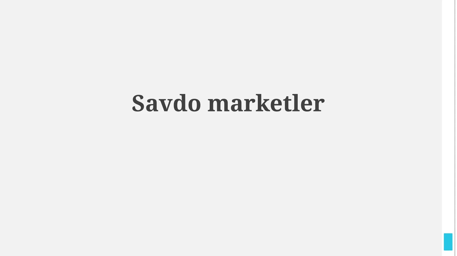Savdomarketler
