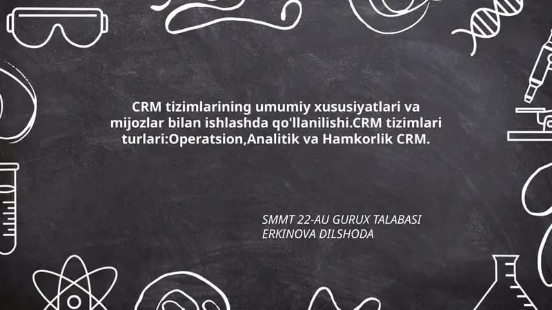 CRM tizimlari