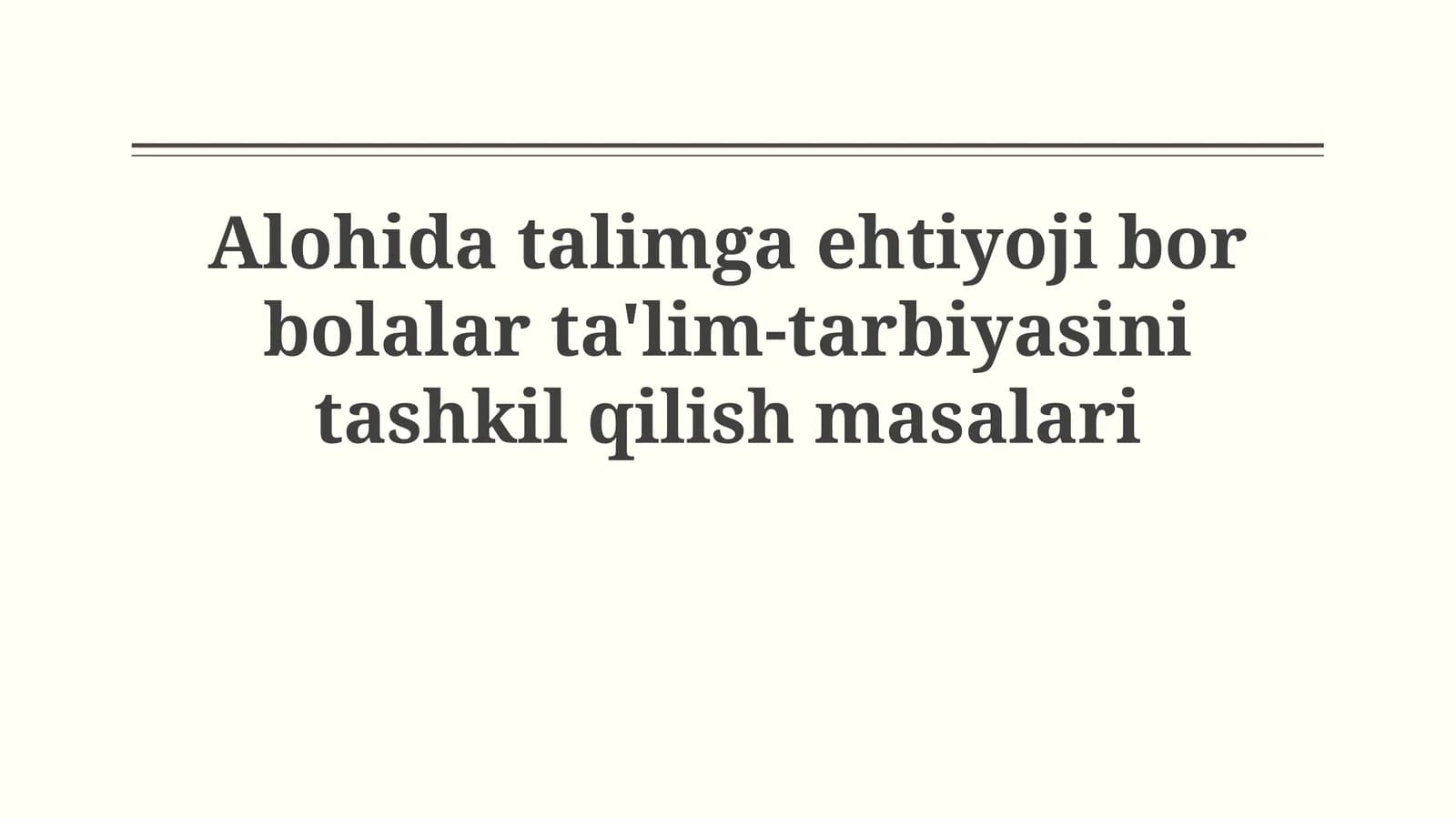 Inklyuziv Ta'lim Muhiti Yaratuvchi Omillar