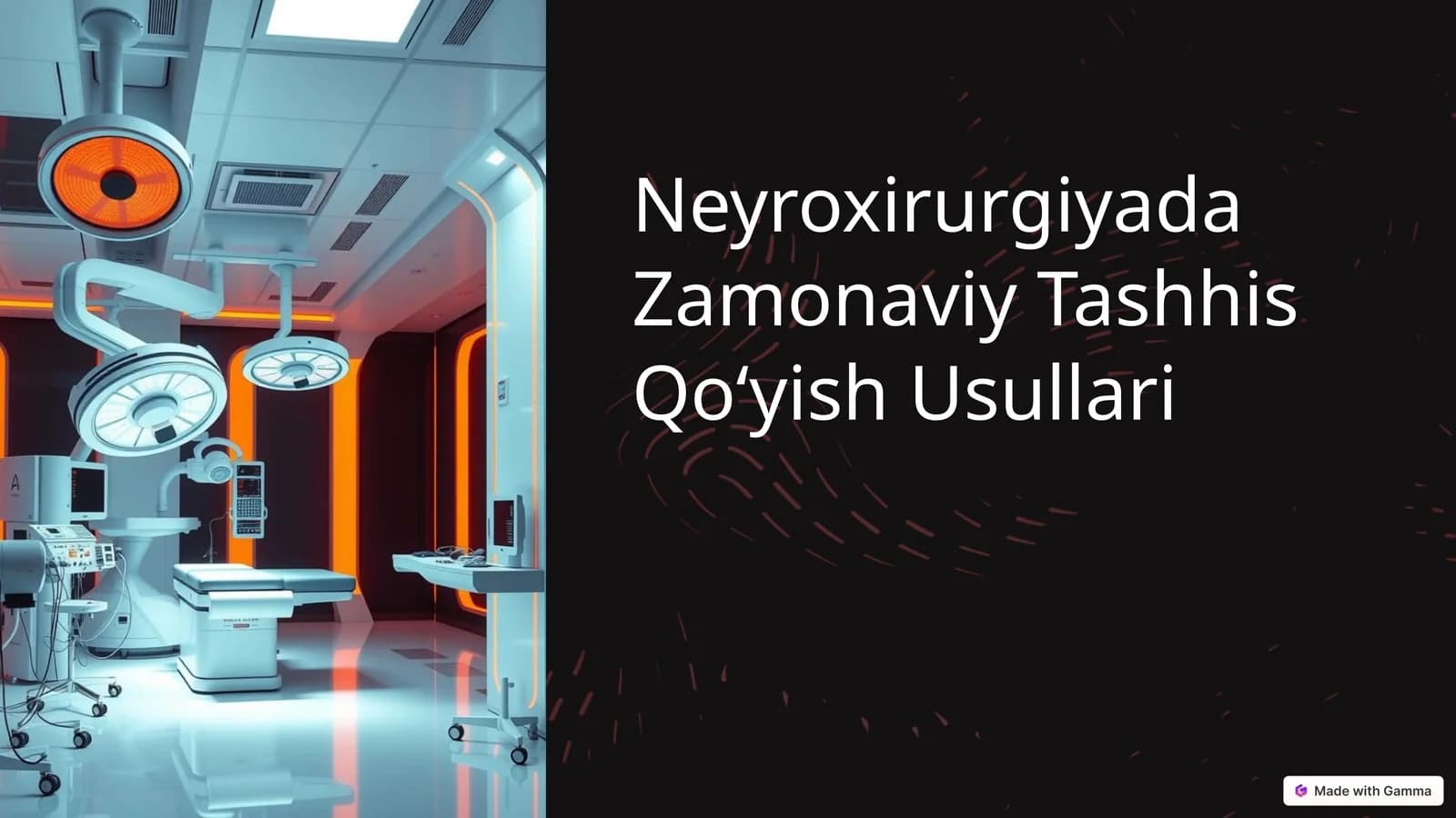 Neyroxirurgiyada Zamonaviy Tashhis Qoʻyish Usullari