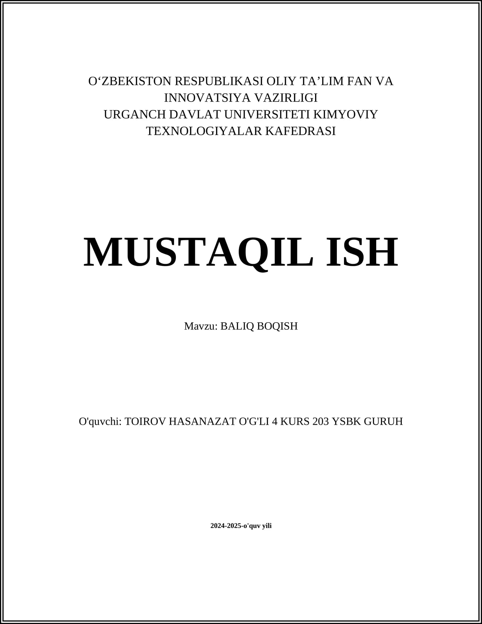 BALIQ BOQISH