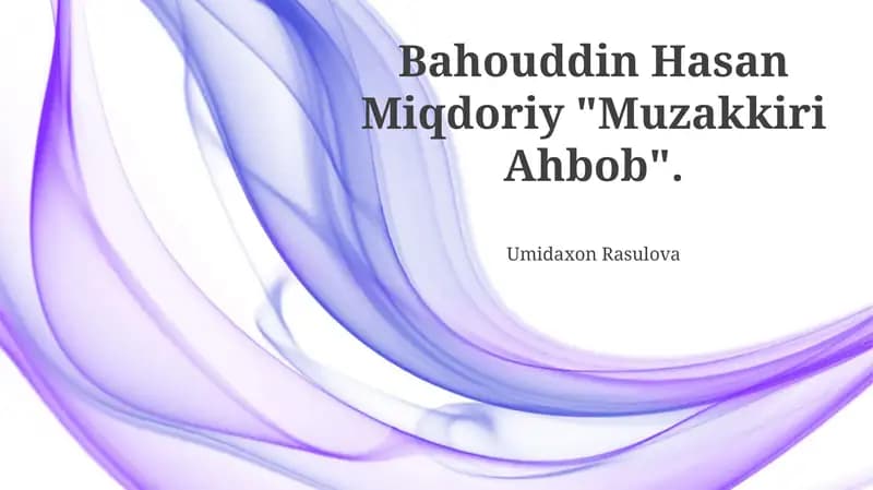 Muzakkiri Ahbob