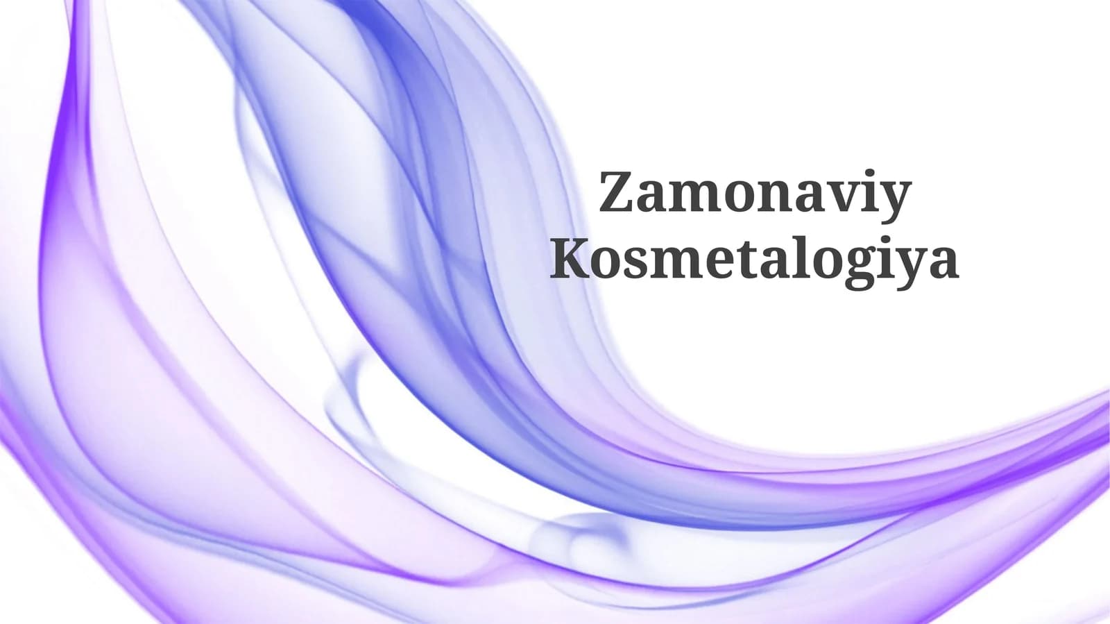 ZamonaviyKosmetalogiya