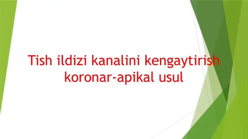 Ildiz kanalini kengaytirish