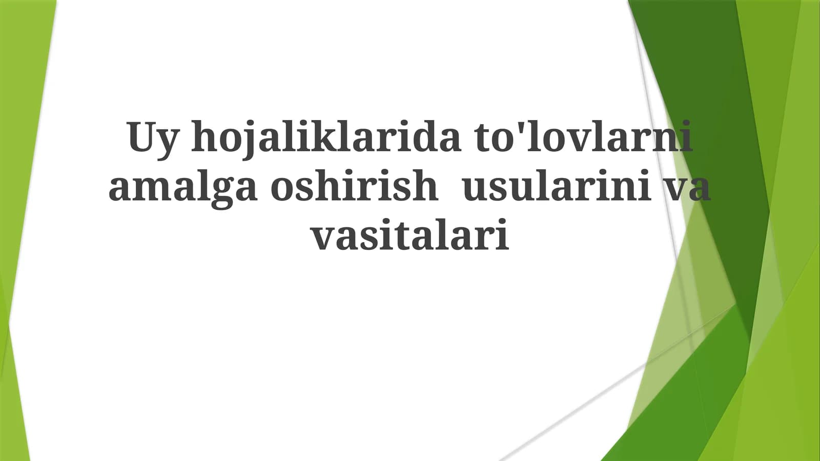 Raqamli To'lov Strategiyalari