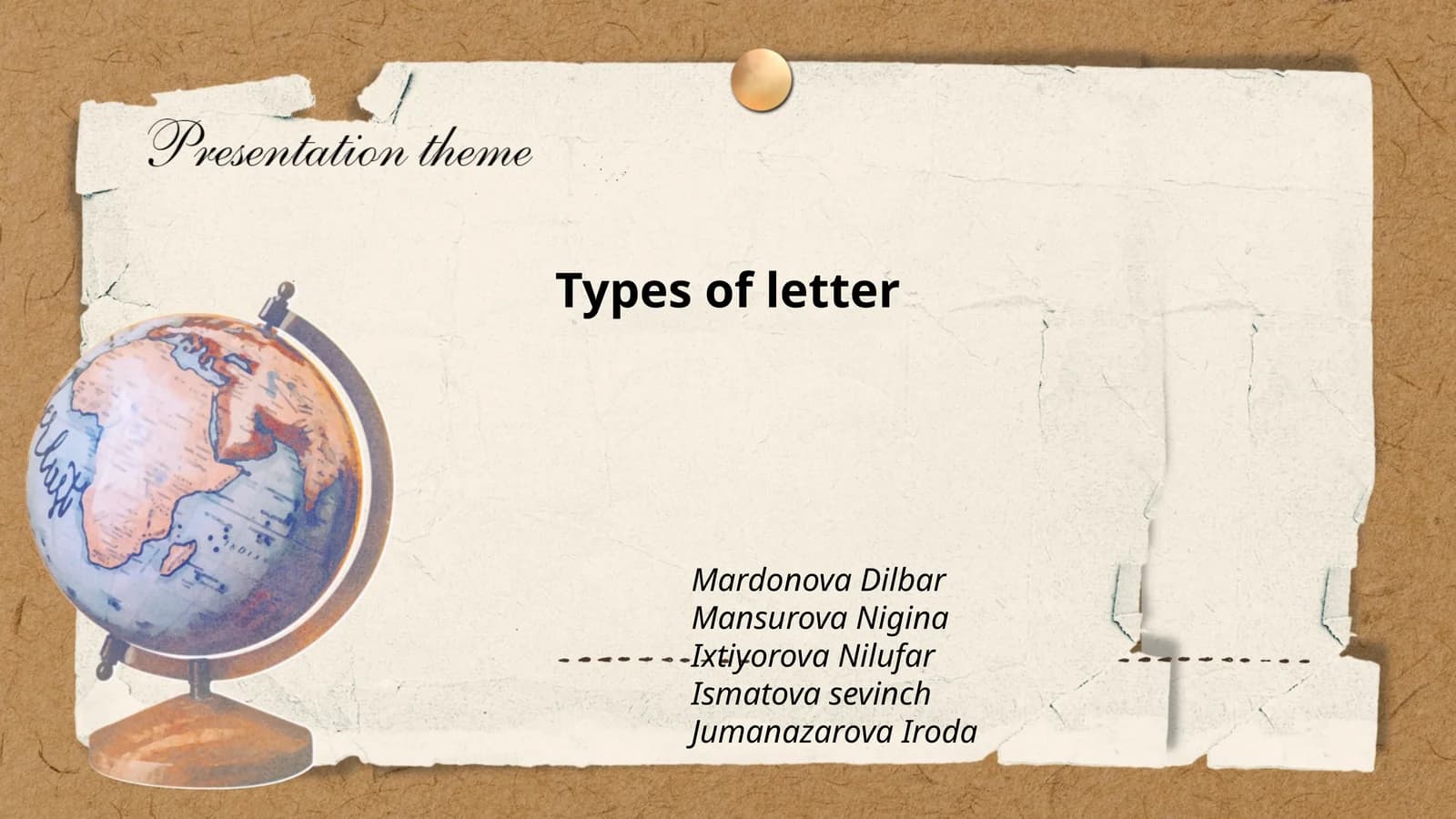 Types of letter