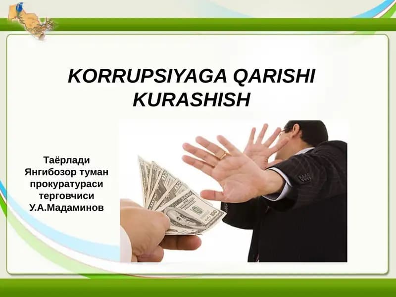 Korrupsiyaga qarshi kurashish