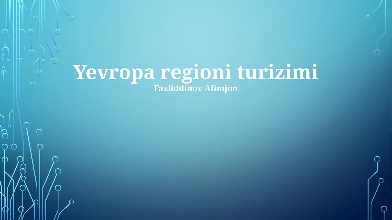 Yevropa regioni turizimi