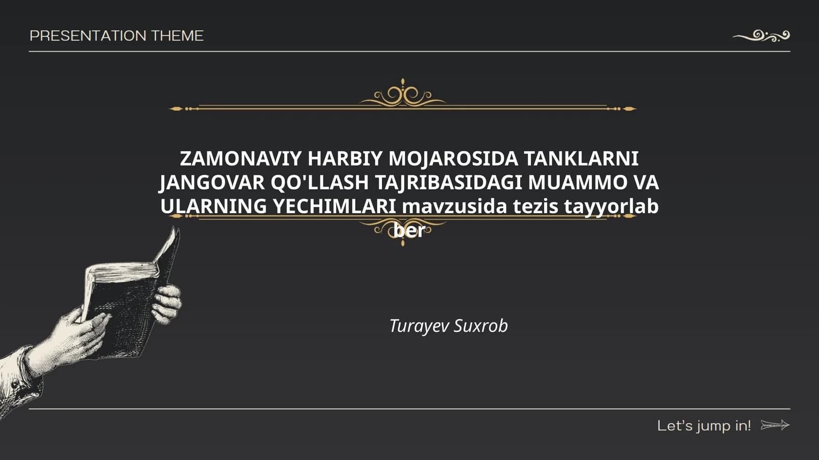 Tanklarni Jangovar Qo'llash Tajribasidagi Muammo va Ularning Yechimlari