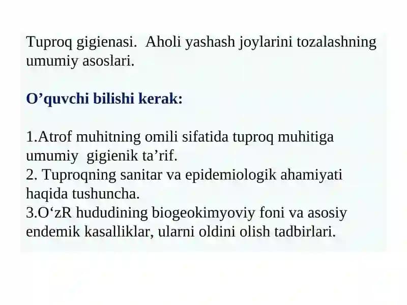 Tuproq gigienasi