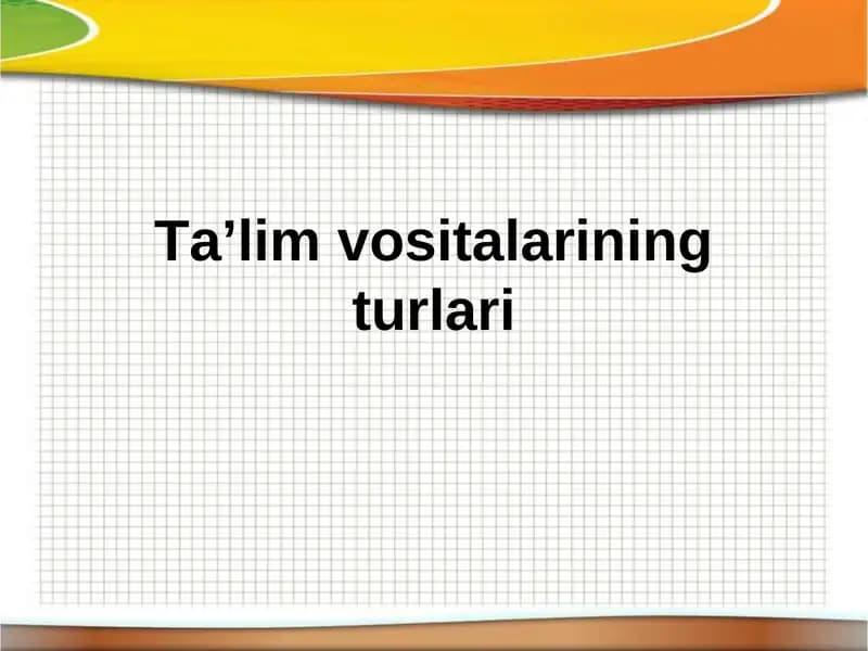 Ta’lim Metodlari