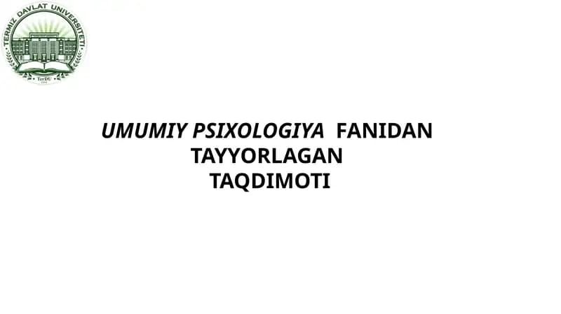 SEZGI VA IDROK : UMUMIY TASAVVURLAR VA YONDASHUVLAR