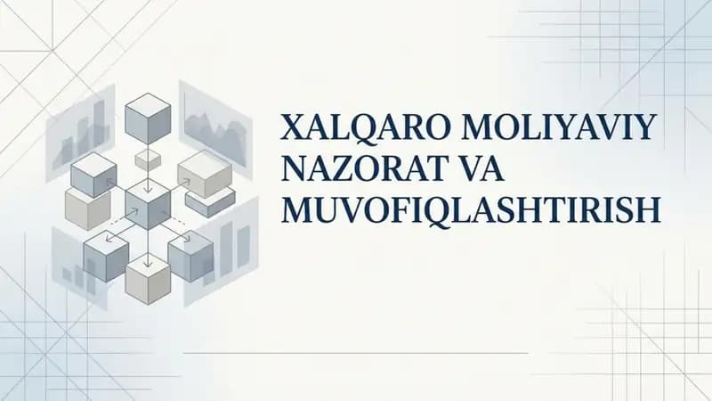 Xalqaro moliyaviy nazorat va muvofiqlashtirish nomli 17 betlik taqdimot