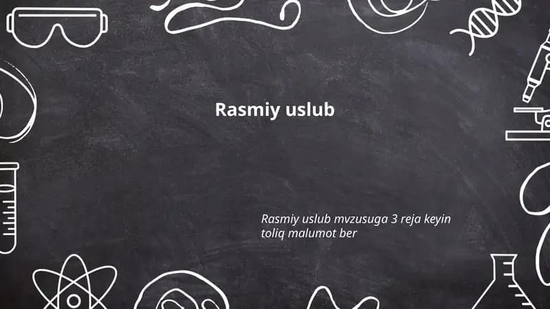 Rasmiy uslub
