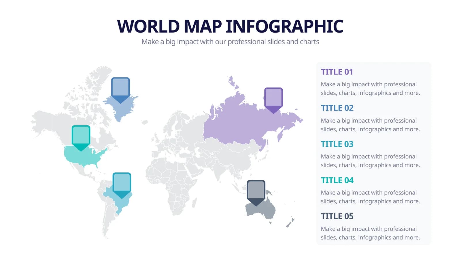 WORLD MAP INFOGRAPHIC