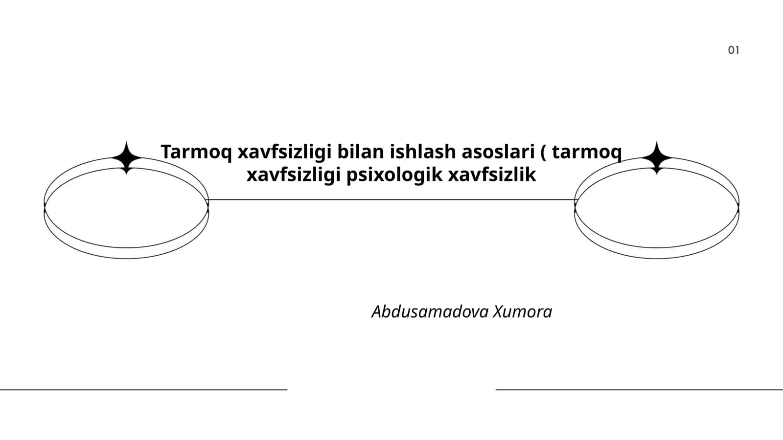 Tarmoq xavfsizligi bilan ishlash asoslari