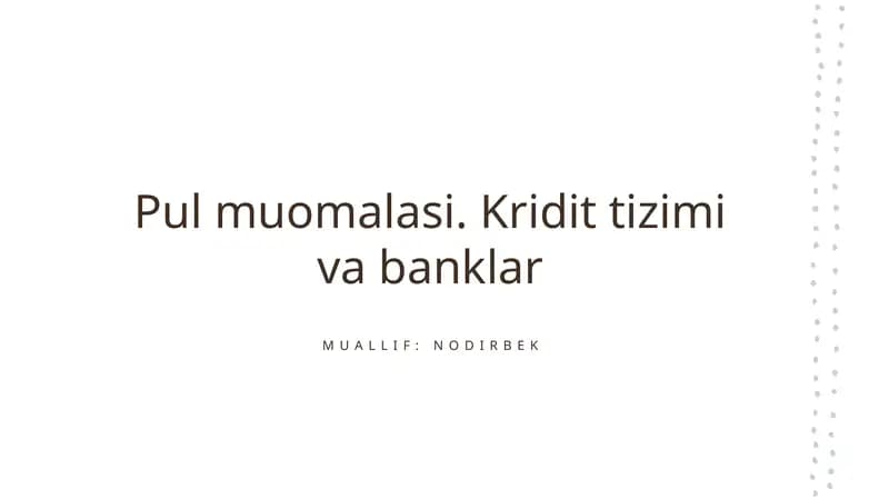 Pul Muomalasi