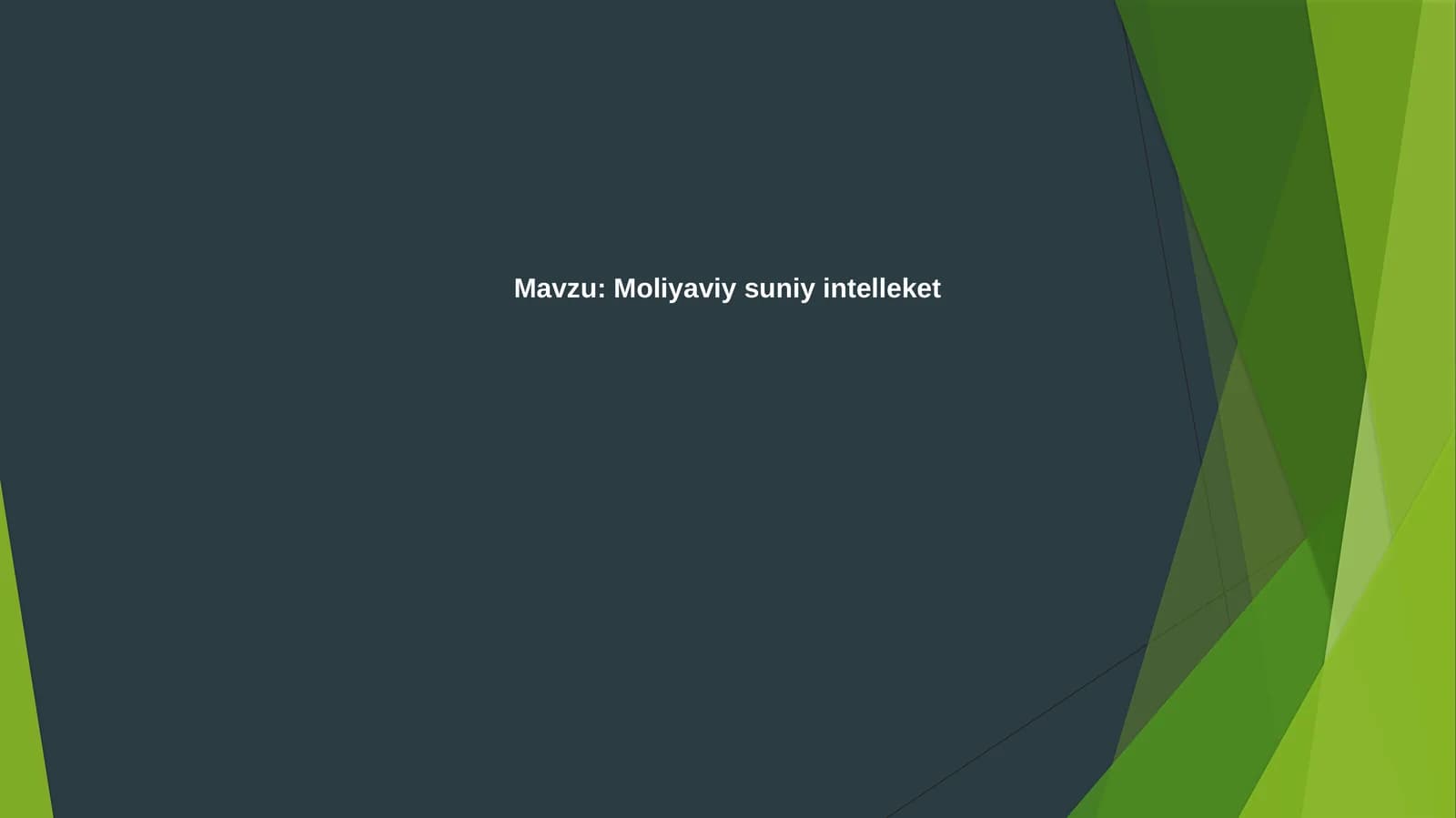 Moliyaviy sun'iy intellekt