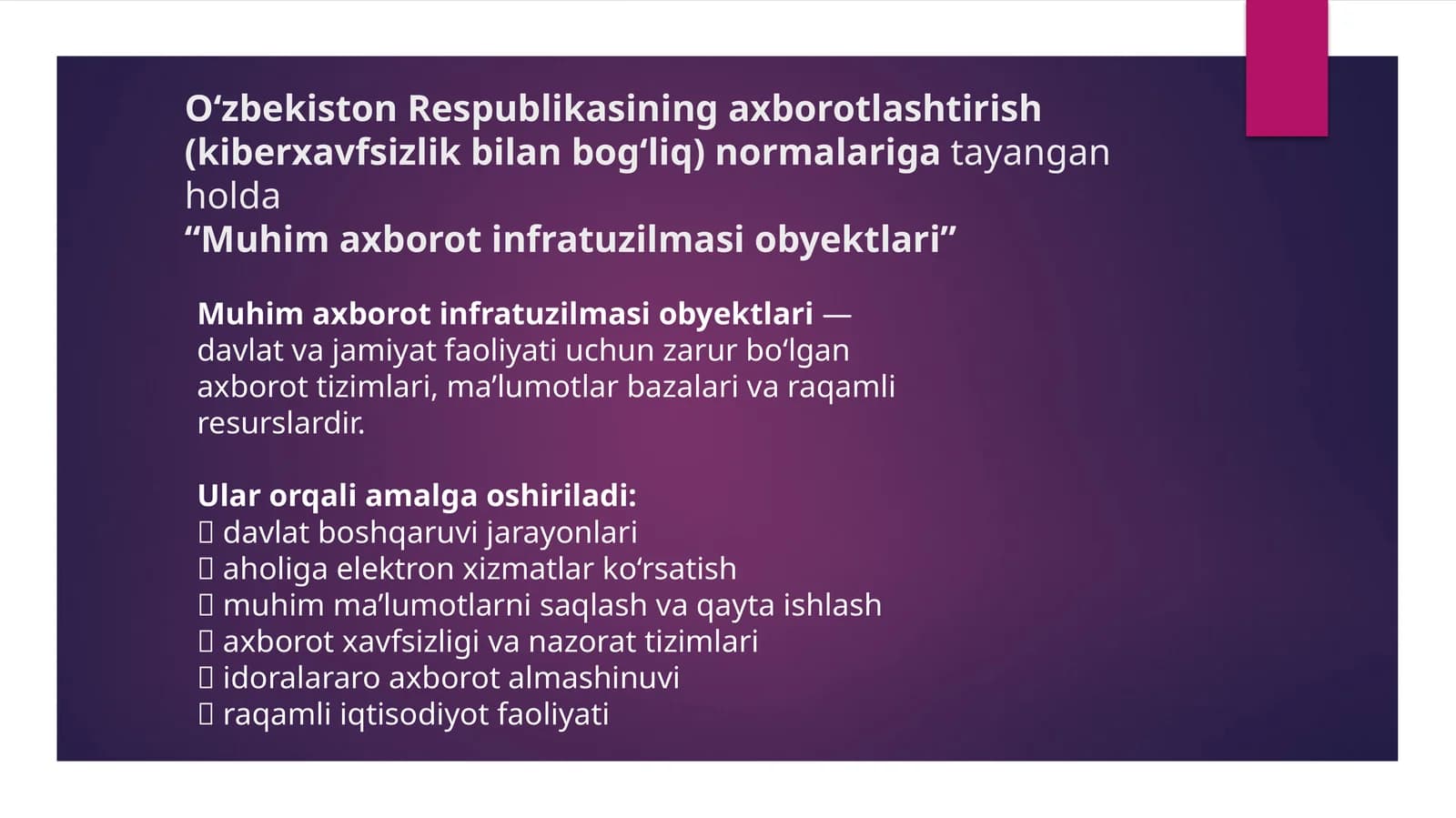 Muhim axborot infratuzilmasi obyektlari