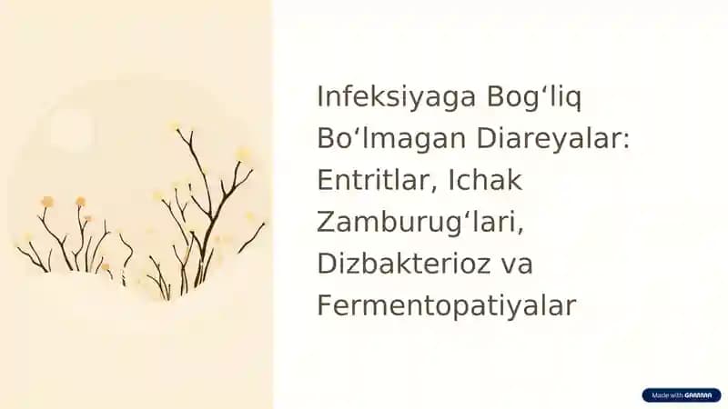 Kichik Ichakning Surunkali Kasalliklari: Sabablari va Turlari