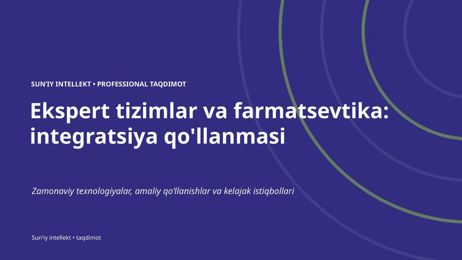 Ekspert tizimlar va farmatsevtika: integratsiya qo'llanmasi
