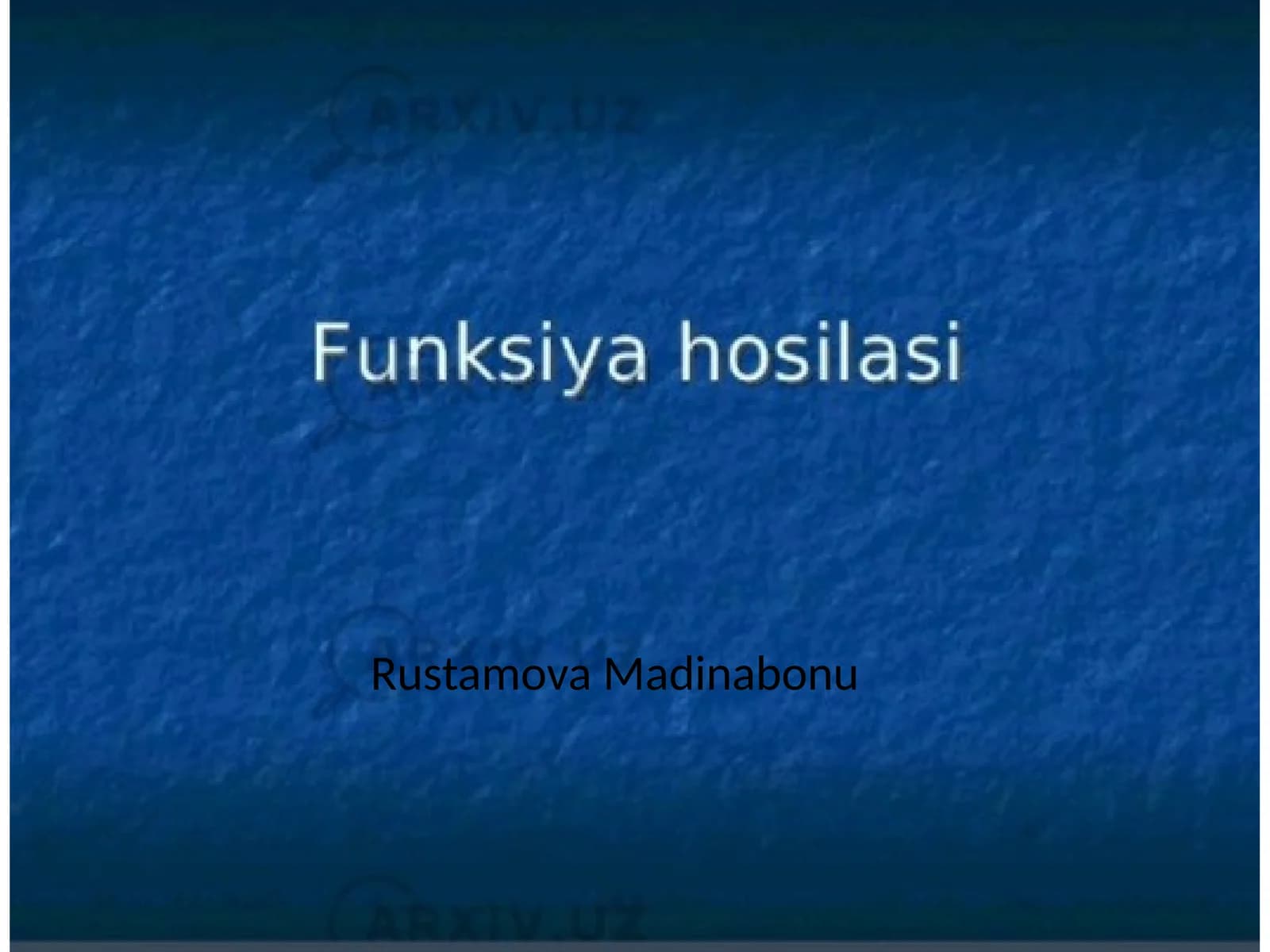 Mavzu: Ta'limshunoslik fanidan elektron darslik