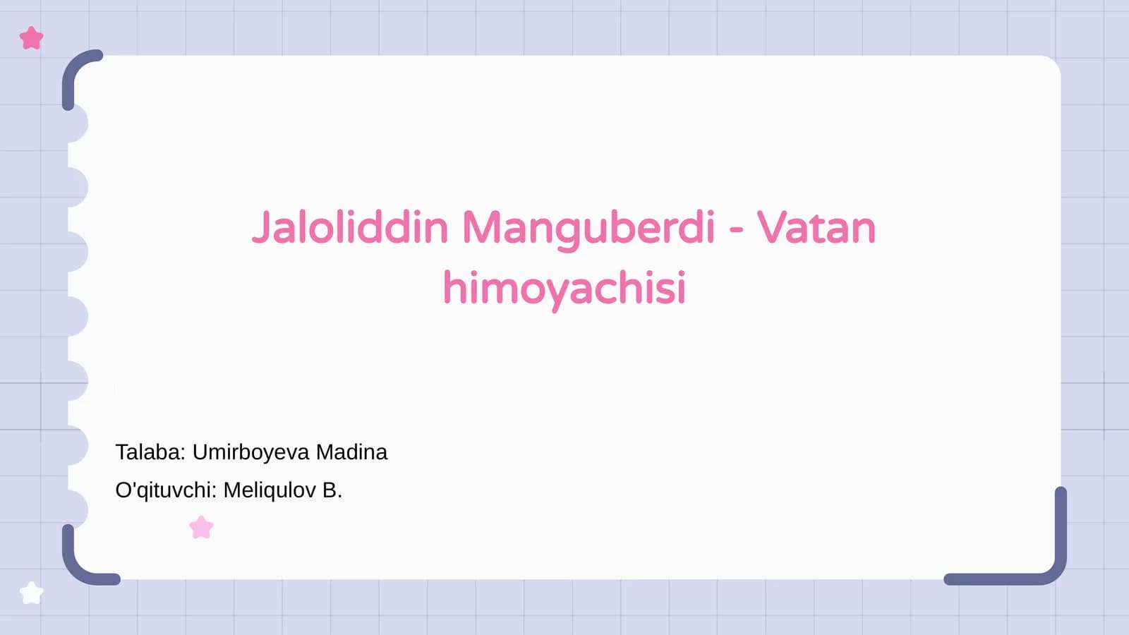 Jaloliddin Manguberdi - Vatan himoyachisi