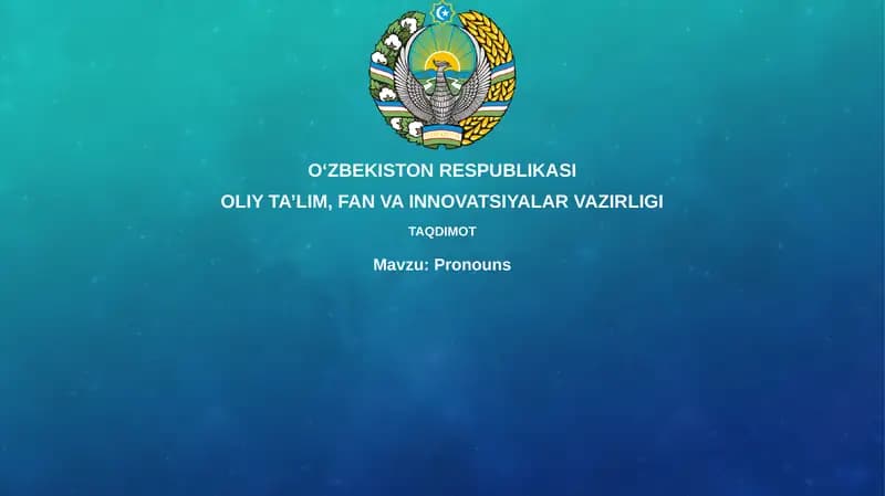 Olmoshlar: Ta'rif va Turlari