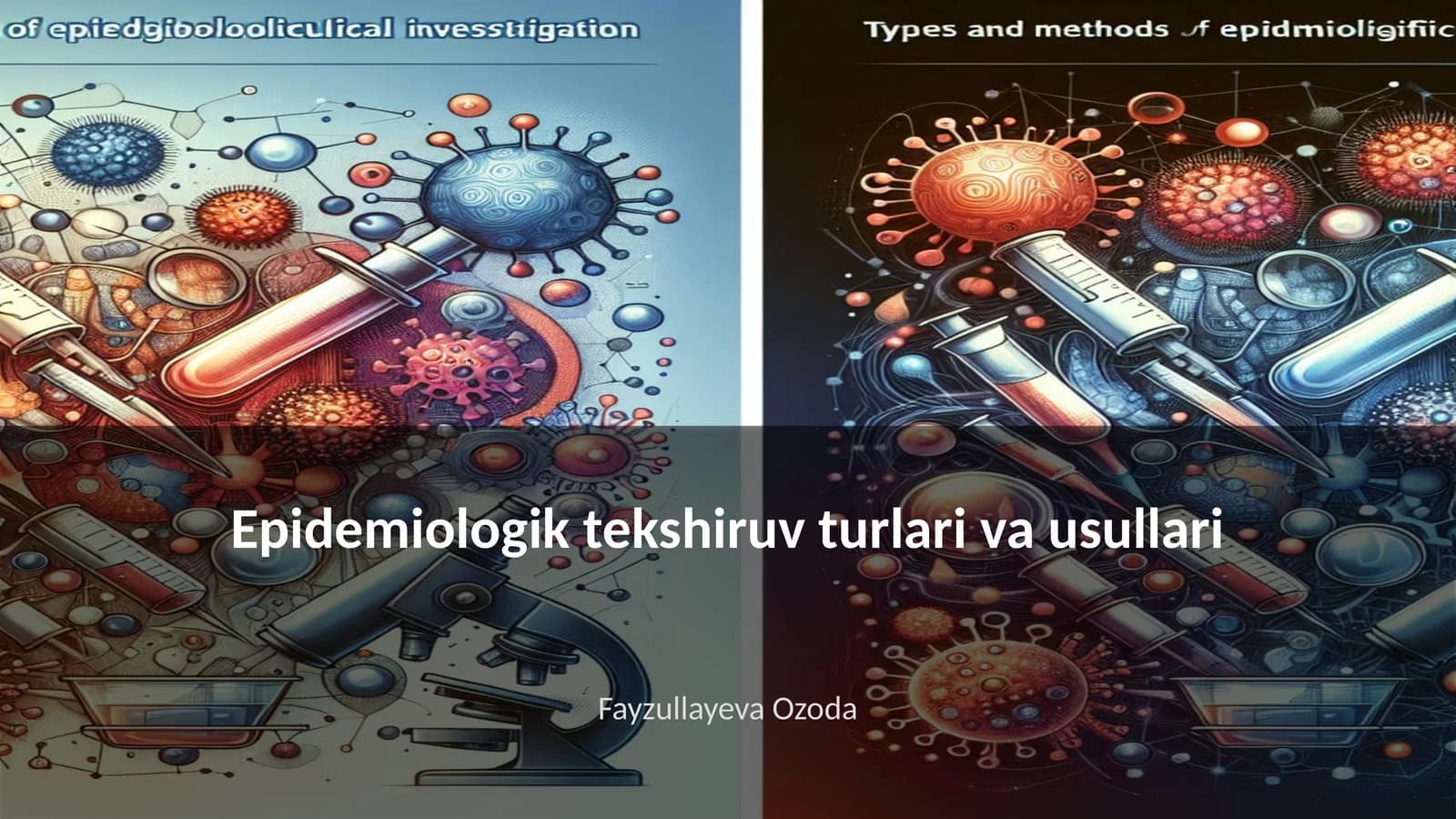 Epidemiologik tekshiruv turlari va usullari