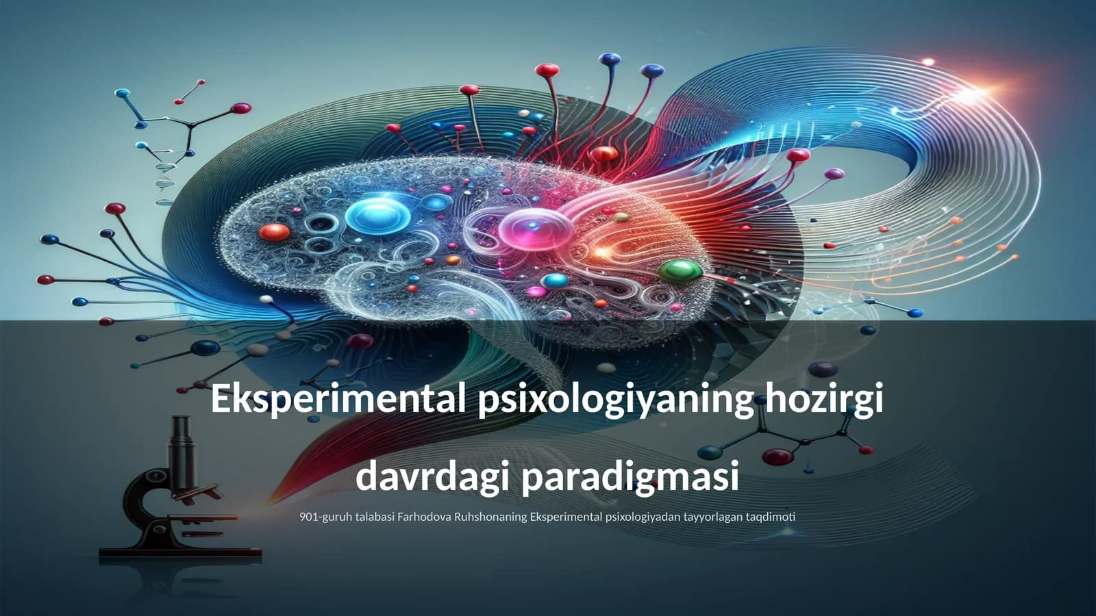 Eksperimental psixologiyaning hozirgi davrdagi paradigmasi