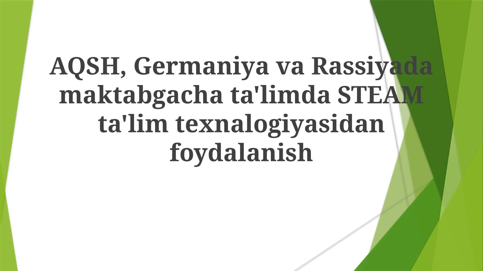 Steam ta'limi