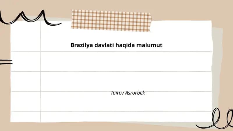Brazilya davlati haqida malumut