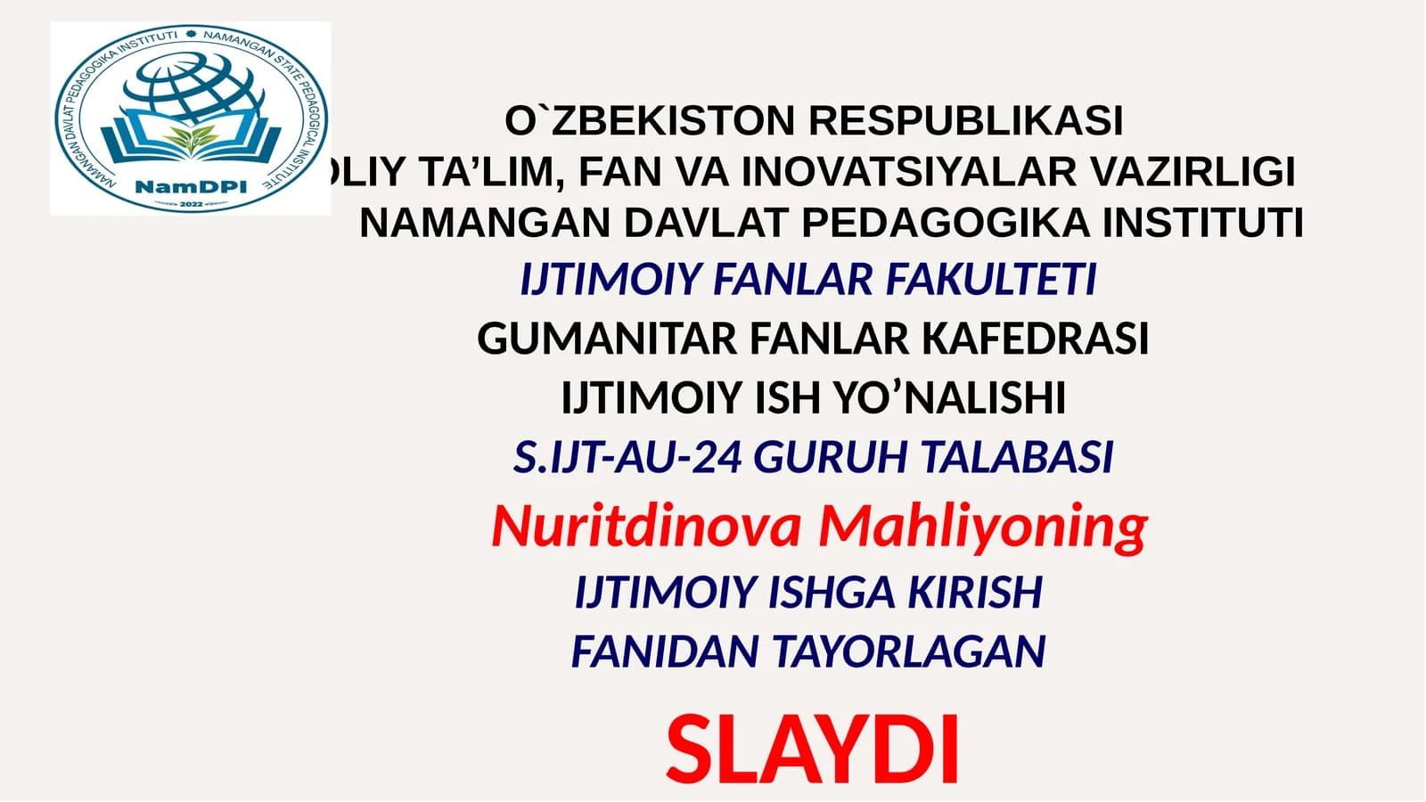 Slayd: Chet eldagiy va alkogol go'moniy bo'lgan shaxslar bilan ijtimoiy ish