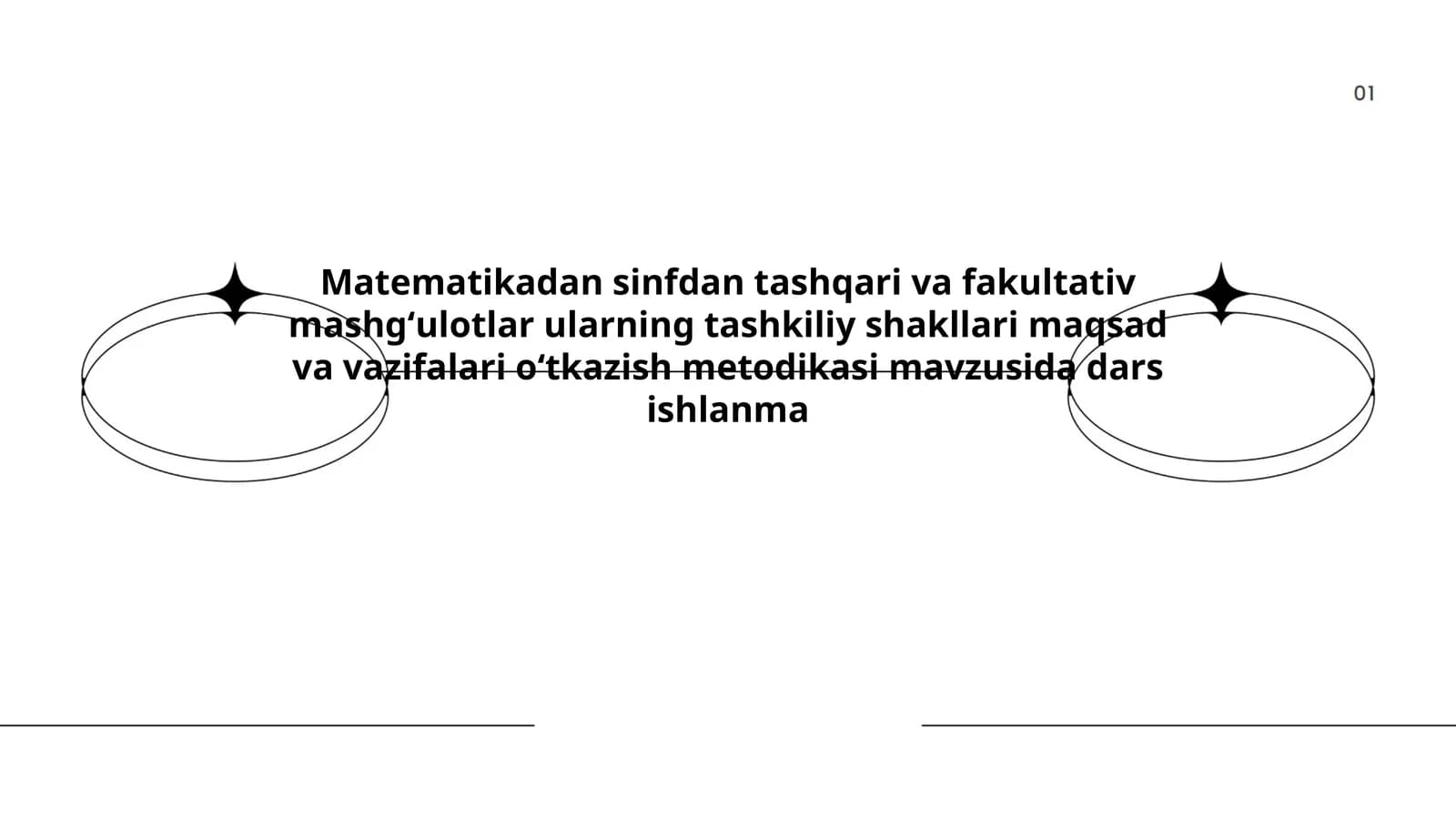 Matematikadan sinfdan tashqari va fakultativ mashgʻulotlar