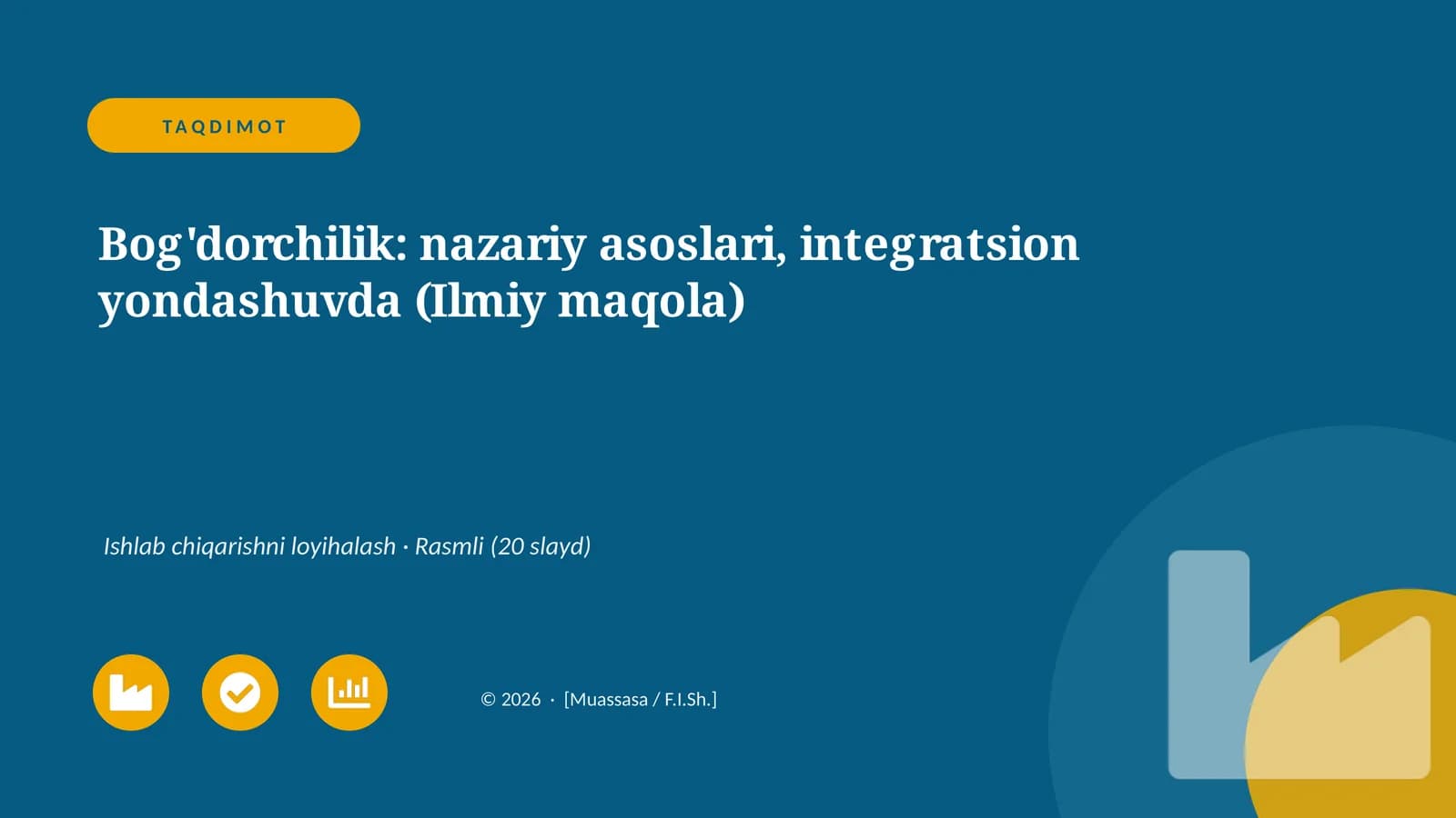 Bog'dorchilik: nazariy asoslari, integratsion yondashuvda