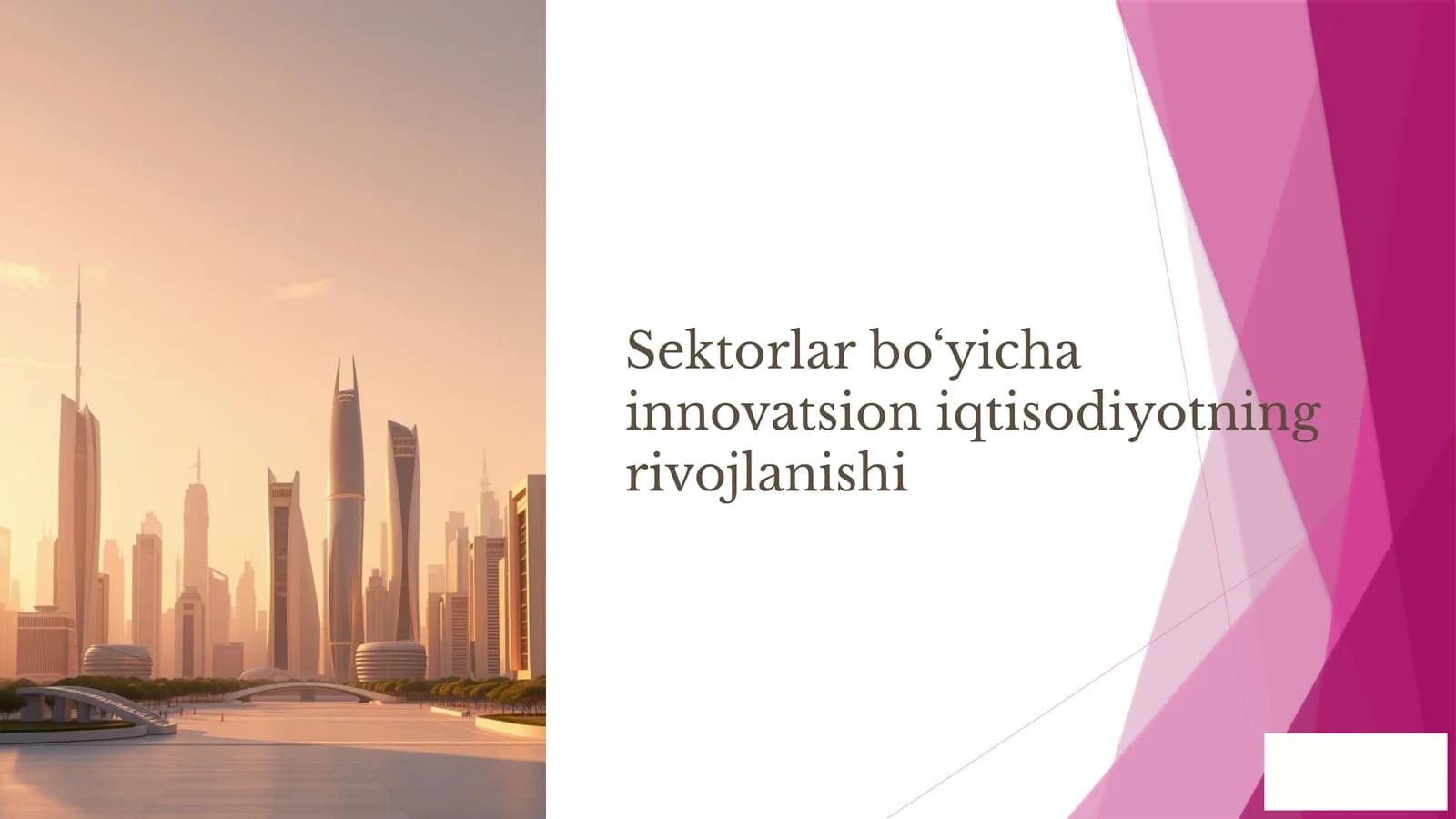 Innovatsion iqtisodiyotning rivojlanishi