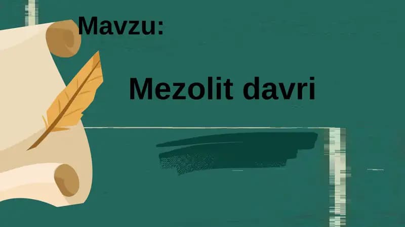 Mezolit davri