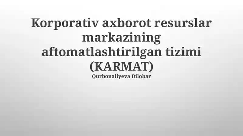 KARMAT