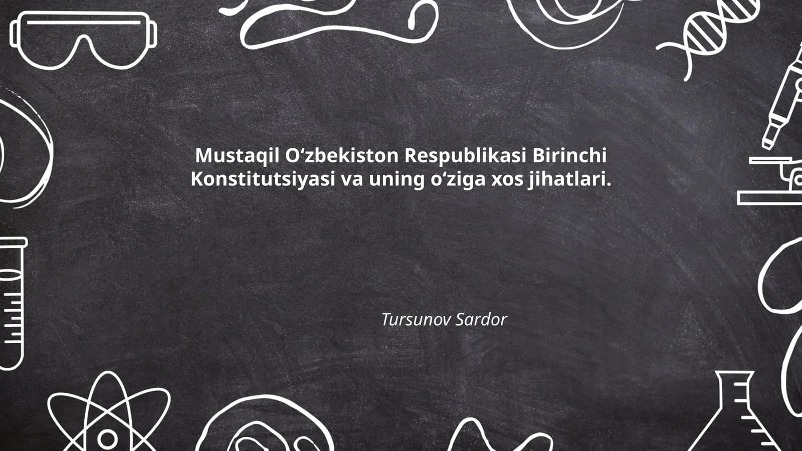 Mustaqil O‘zbekiston Respublikasi Birinchi Konstitutsiyasi va uning o‘ziga xos jihatlari