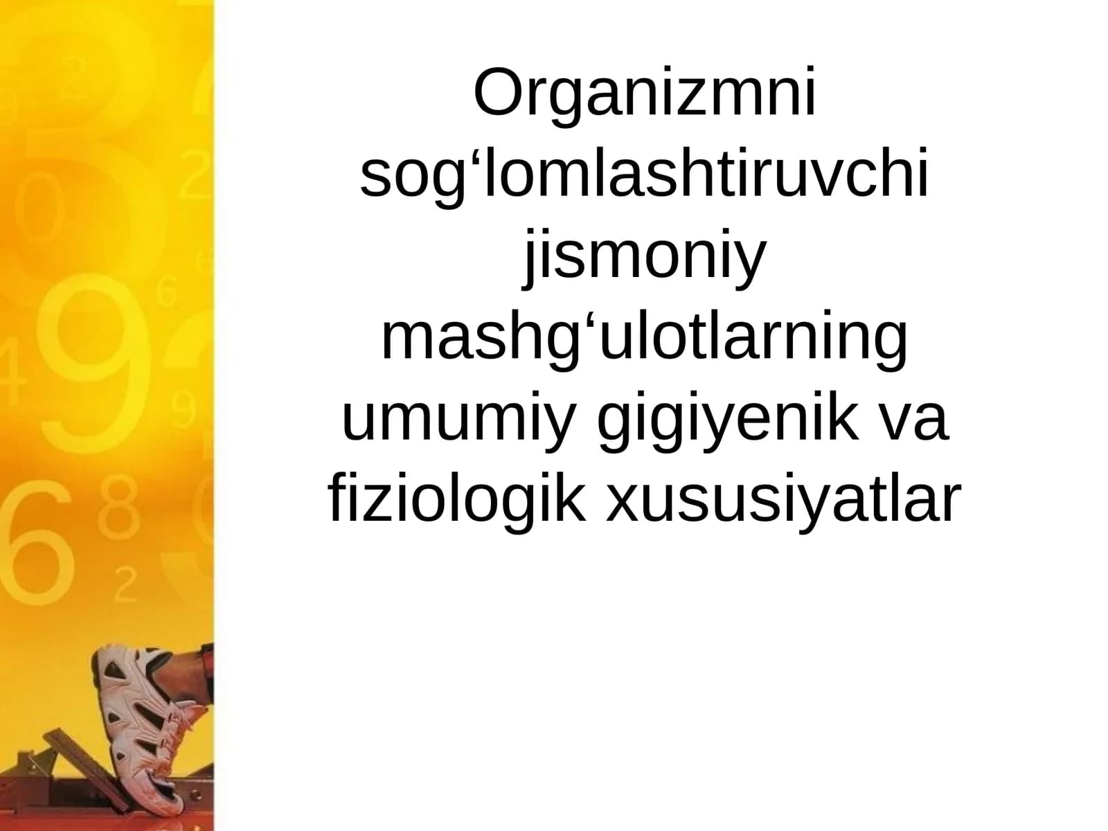 Jismoniy faollik va sog‘lom turmush tarzi