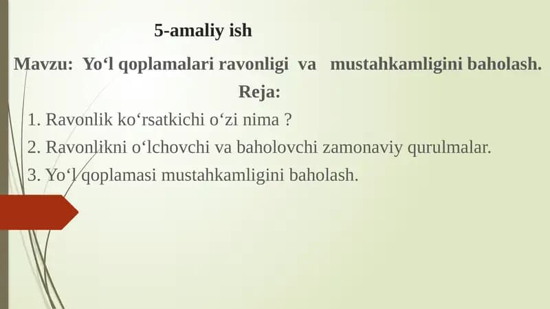 Qoplama ravonligi va mustahkamligini aniqlash