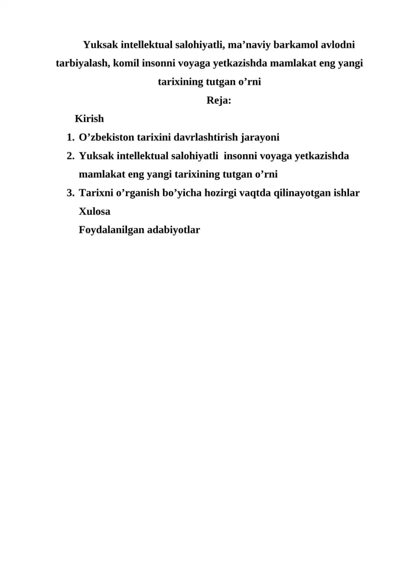 O‘zbekiston tarixi