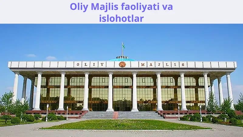 Oliy Majlis faoliyati va islohotlar