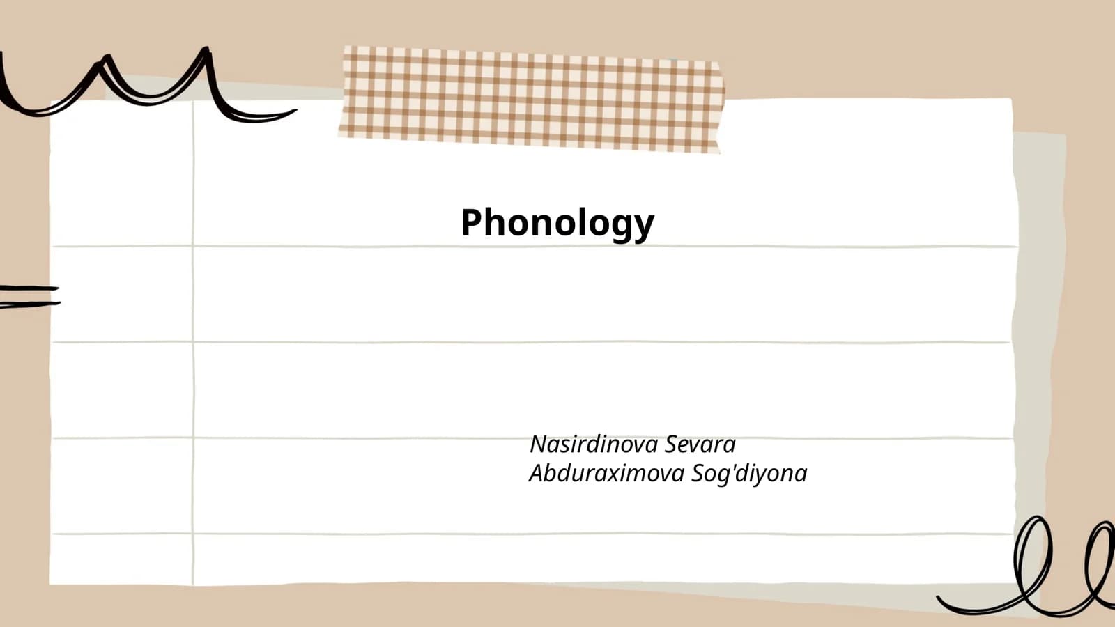 Phonology