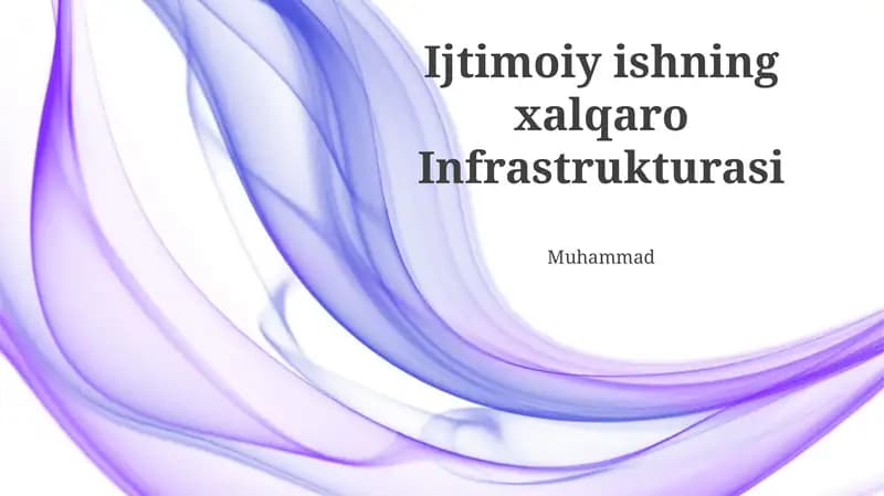 Xalqaro Hamkorlik va Hamjihatlik