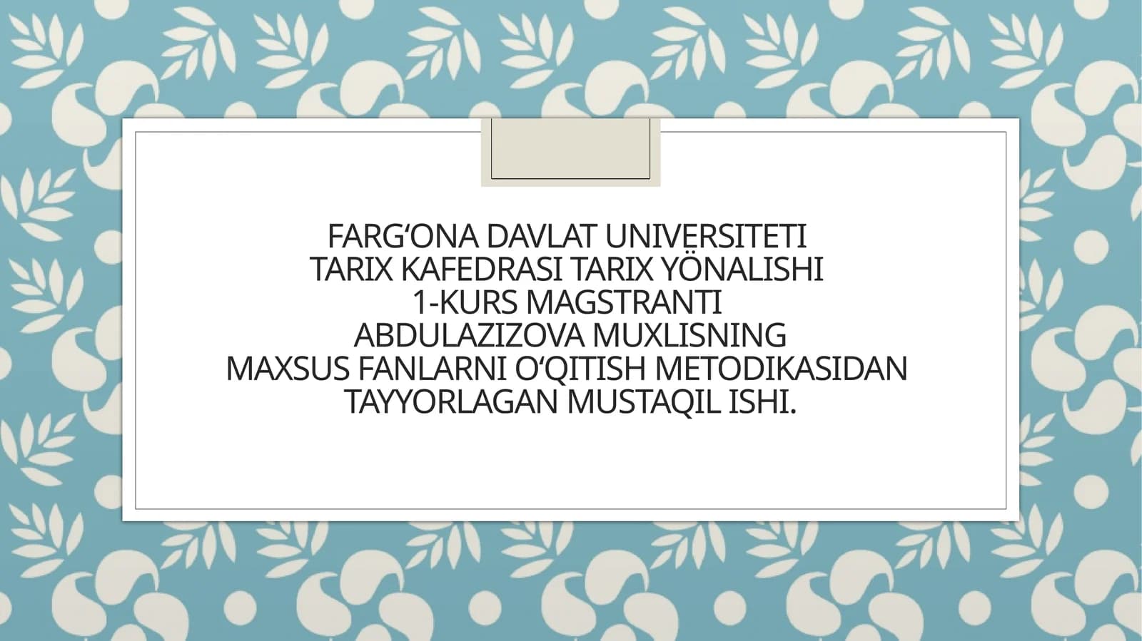 Modullar va ularning tuzilishi