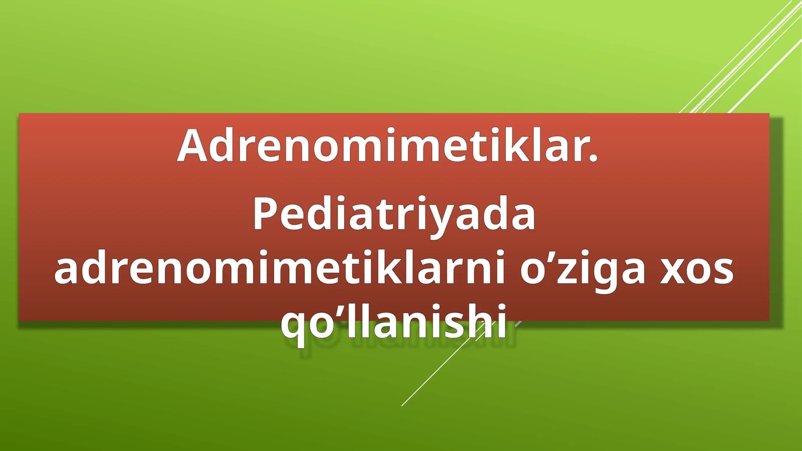 Adrenomimetiklar