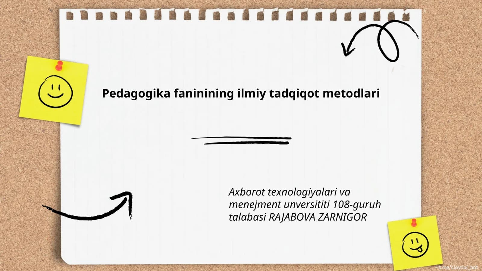 Pedagogika faninining ilmiy tadqiqot metodlari