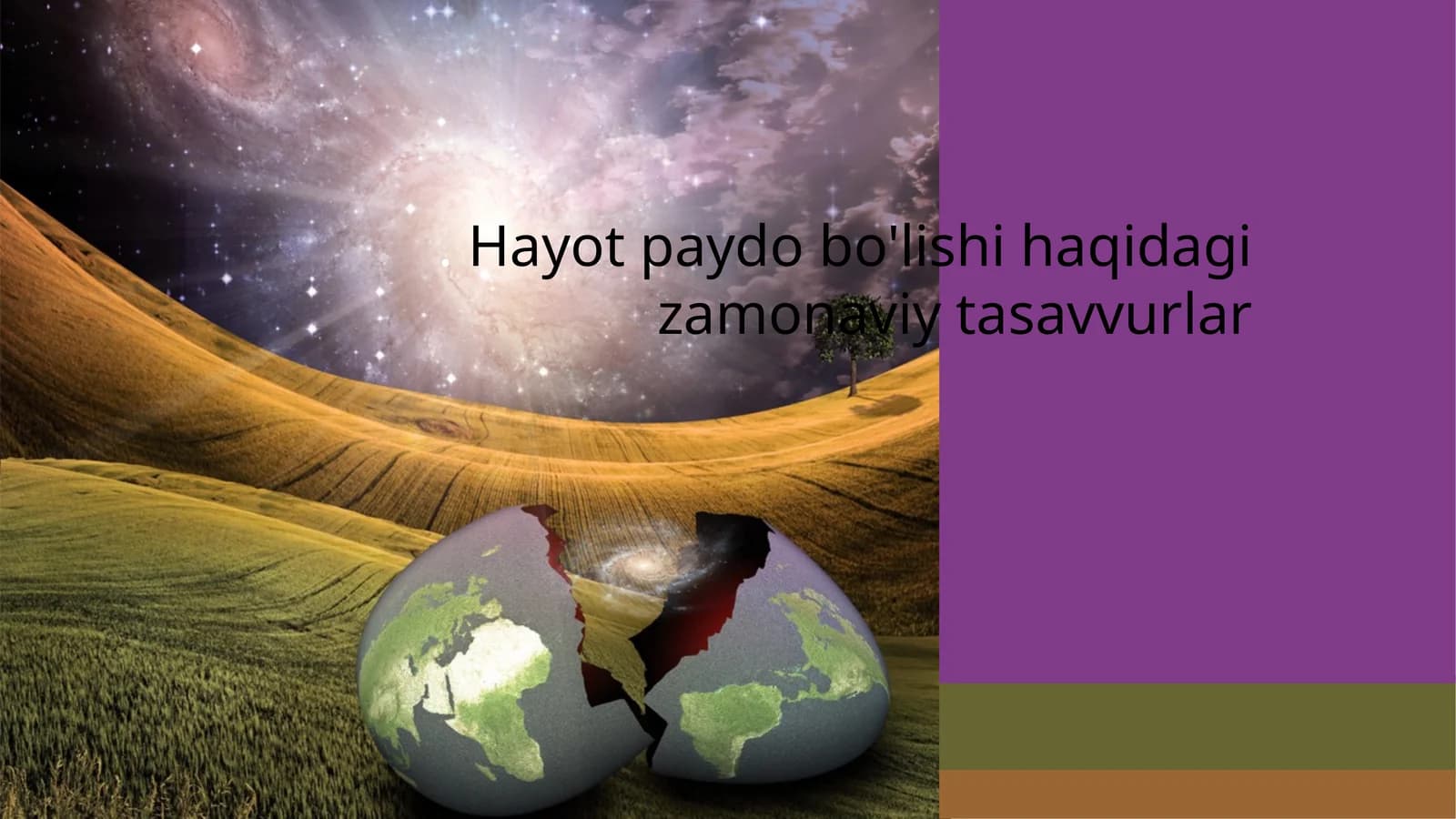 Hayotpaydobo'lishi haqidagi zamonaviy tasavvurlar
